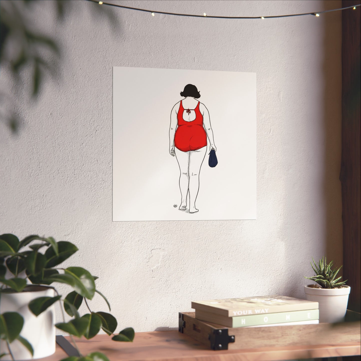 Elegant Swimmer lady Fine Art Posters