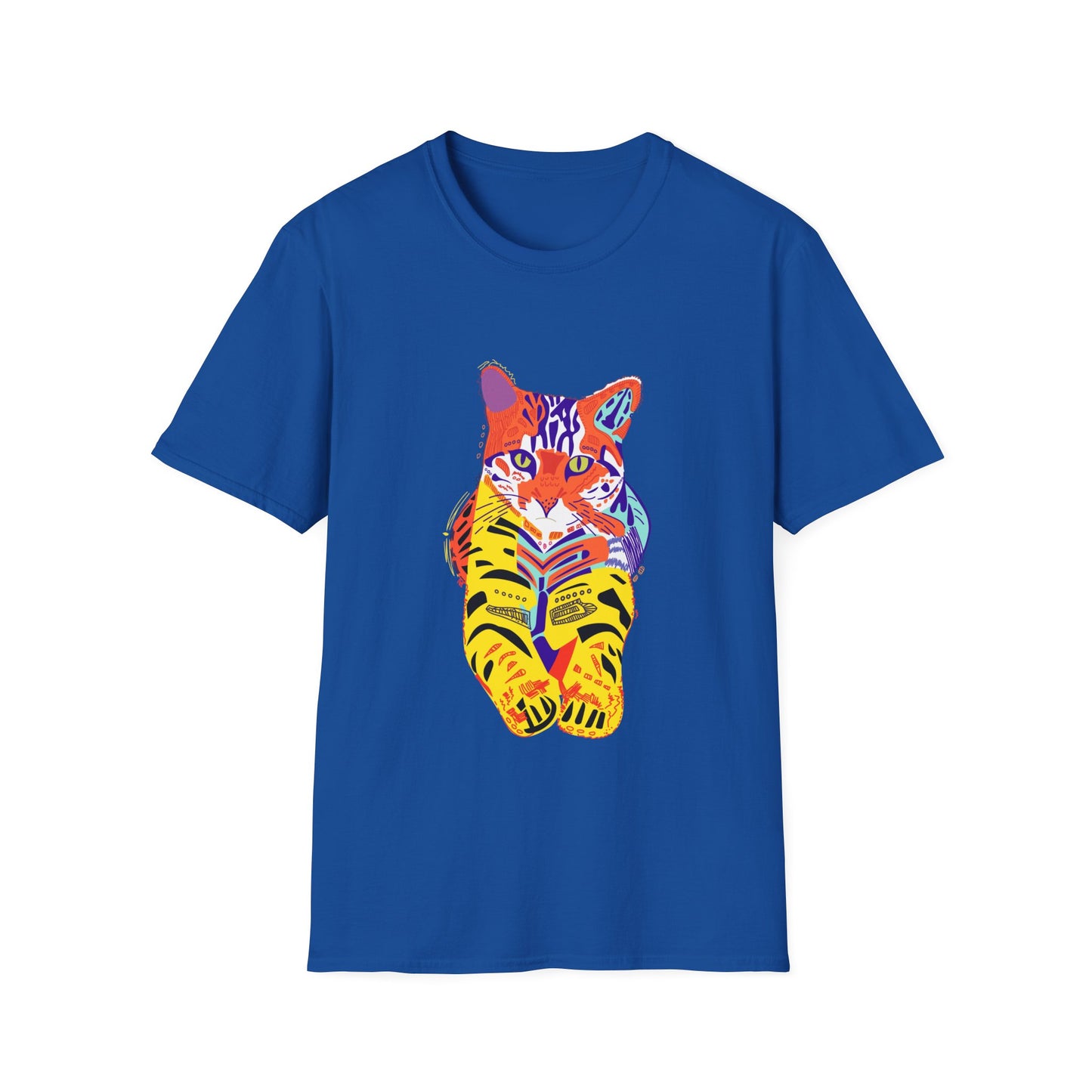 Vibrant Tiger Graphic Unisex Softstyle T-Shirt