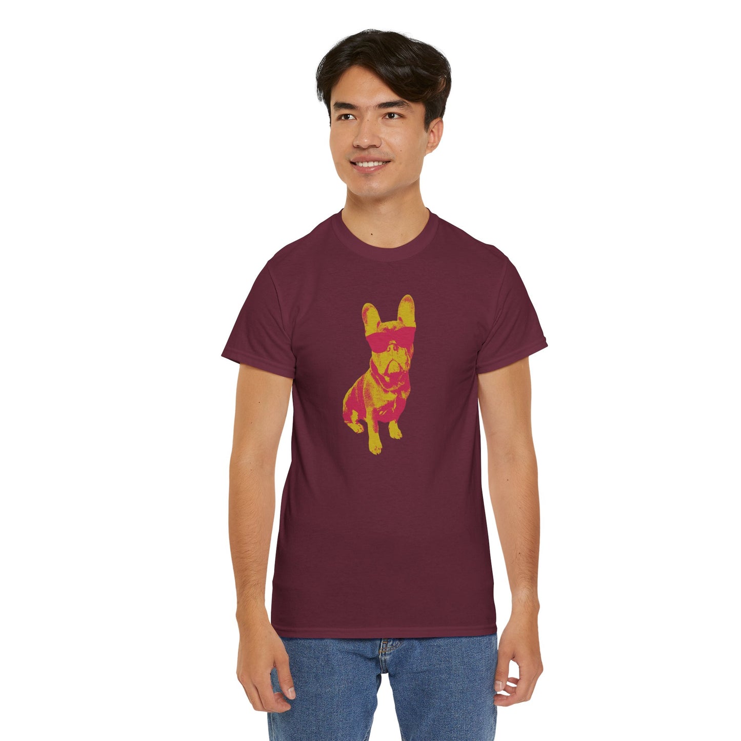 French Buldog Unisex Heavy Cotton Tee