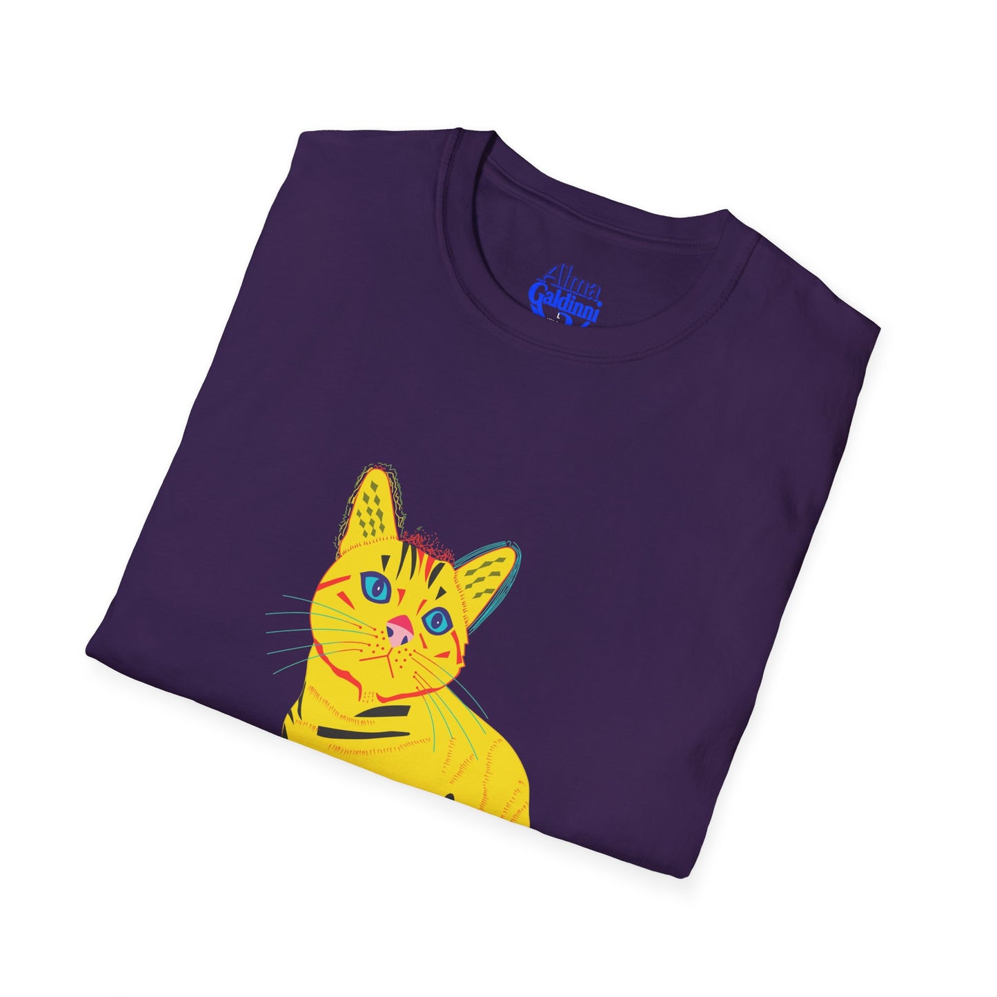 Yellow Cat Unisex Softstyle T-Shirt