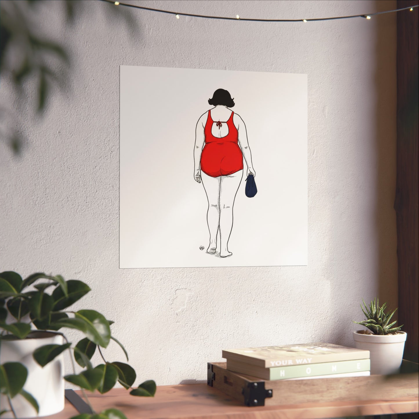 Elegant Swimmer lady Fine Art Posters