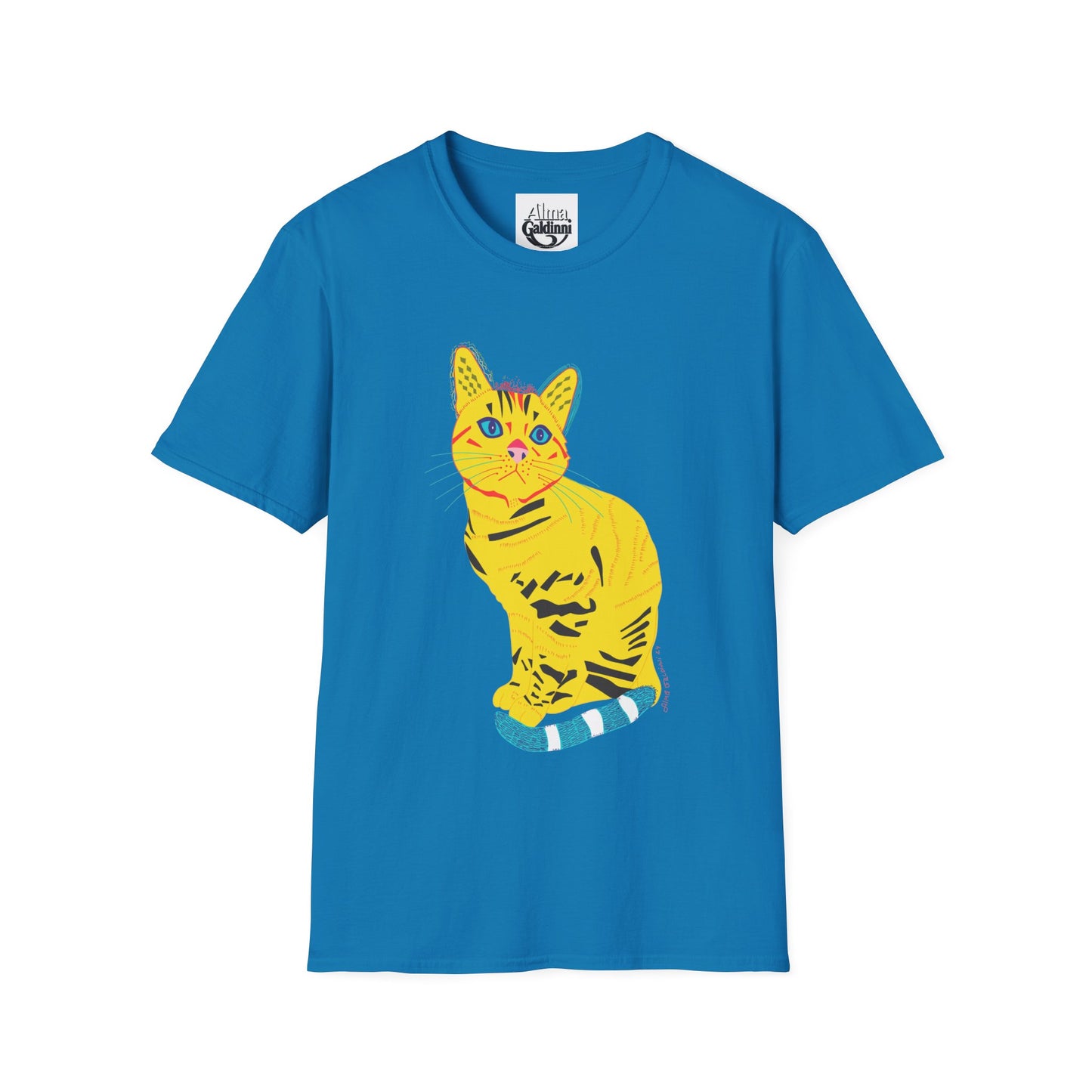 Yellow Cat Unisex Softstyle T-Shirt