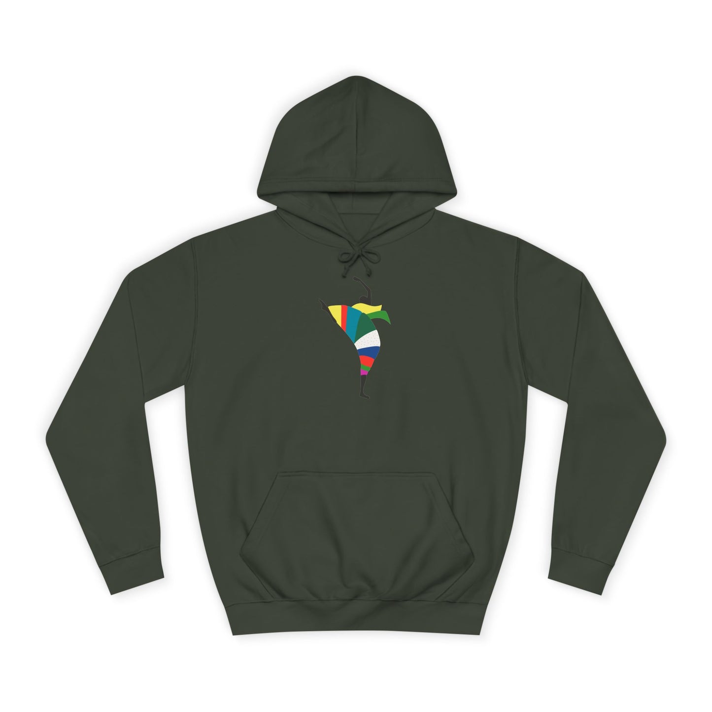 Colorful Dancer Unisex College Hoodie - Stylish Daily Wear
