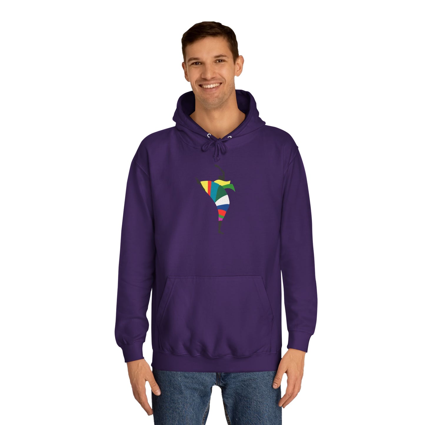 Colorful Dancer Unisex College Hoodie - Stylish Daily Wear