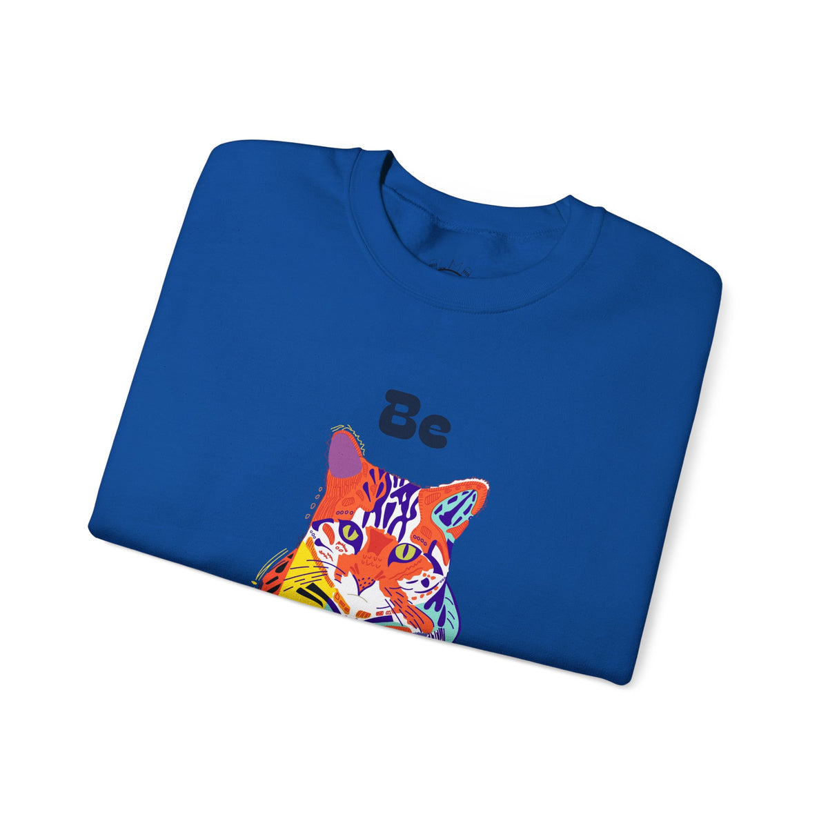 Tiger Cat Be Strong Unisex Heavy Blend™ Crewneck Sweatshirt