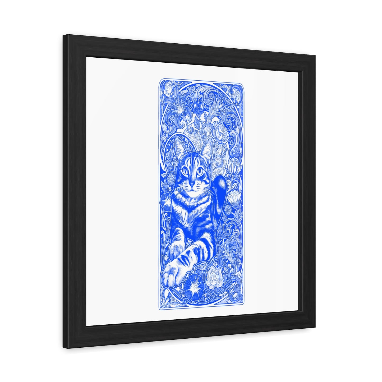 Art Nouveaux Cat Framed Posters