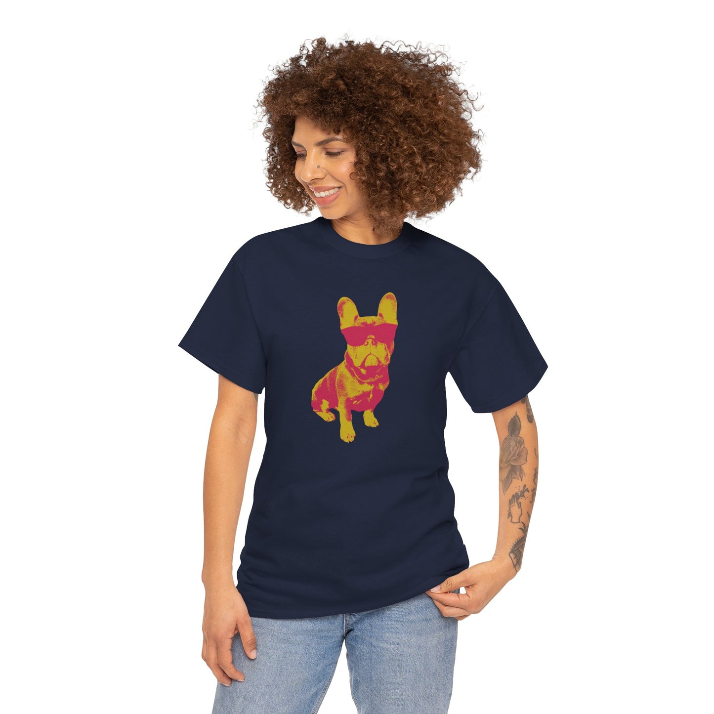 French Buldog Unisex Heavy Cotton Tee