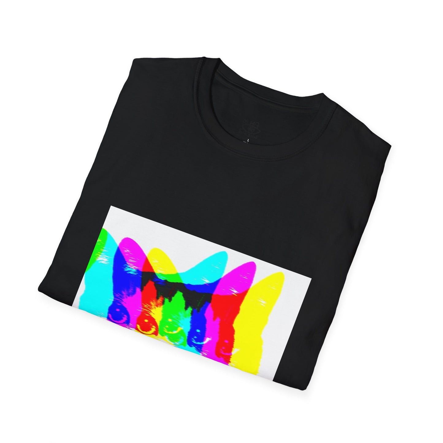 Neon Cat Unisex Softstyle T-Shirt