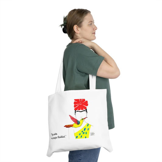 Frida kahlo Shoulder Tote Bag - Frida Inspired Art, Eco-Friendly, Vacation Tote, Beach Bag, Artistic Gift, Everyday Shopper