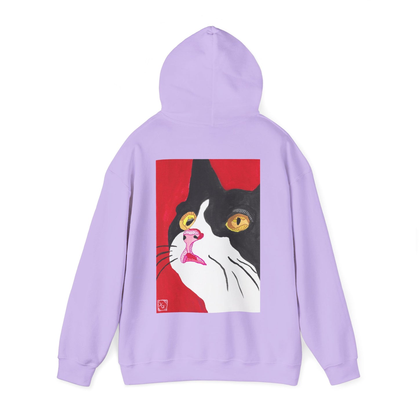 Cat Lover's Unisex Heavy Blend Hoodie - Artistic Cat Design