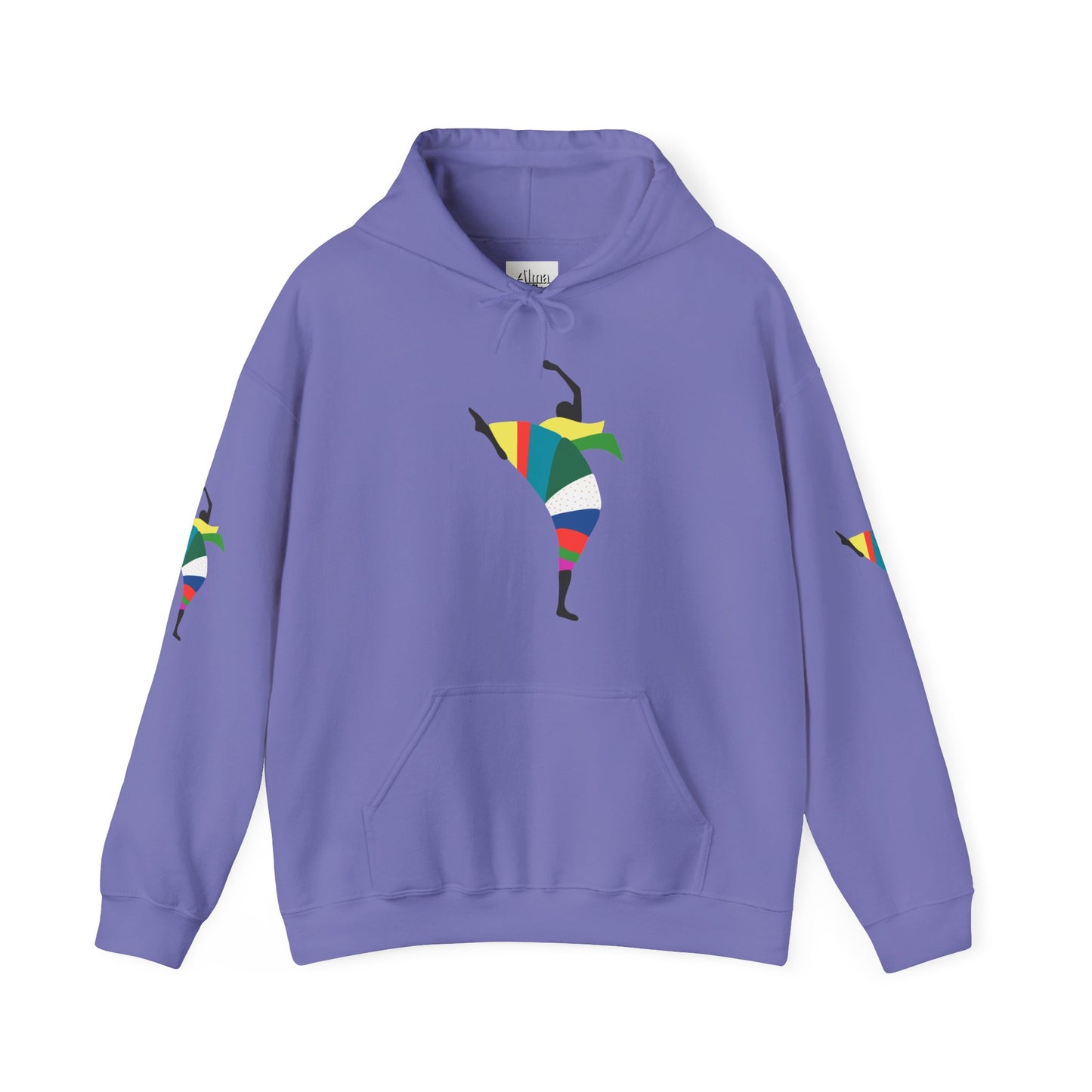 Dance is Organism Unisex Hooded Sweatshirt - Colorful Artistic Dance Design