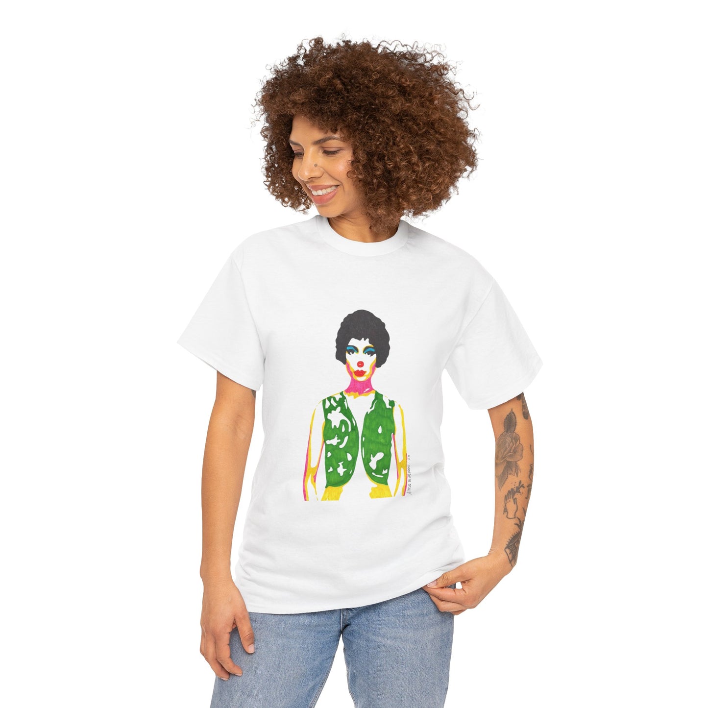 Bright Clown Unisex Heavy Cotton Tee