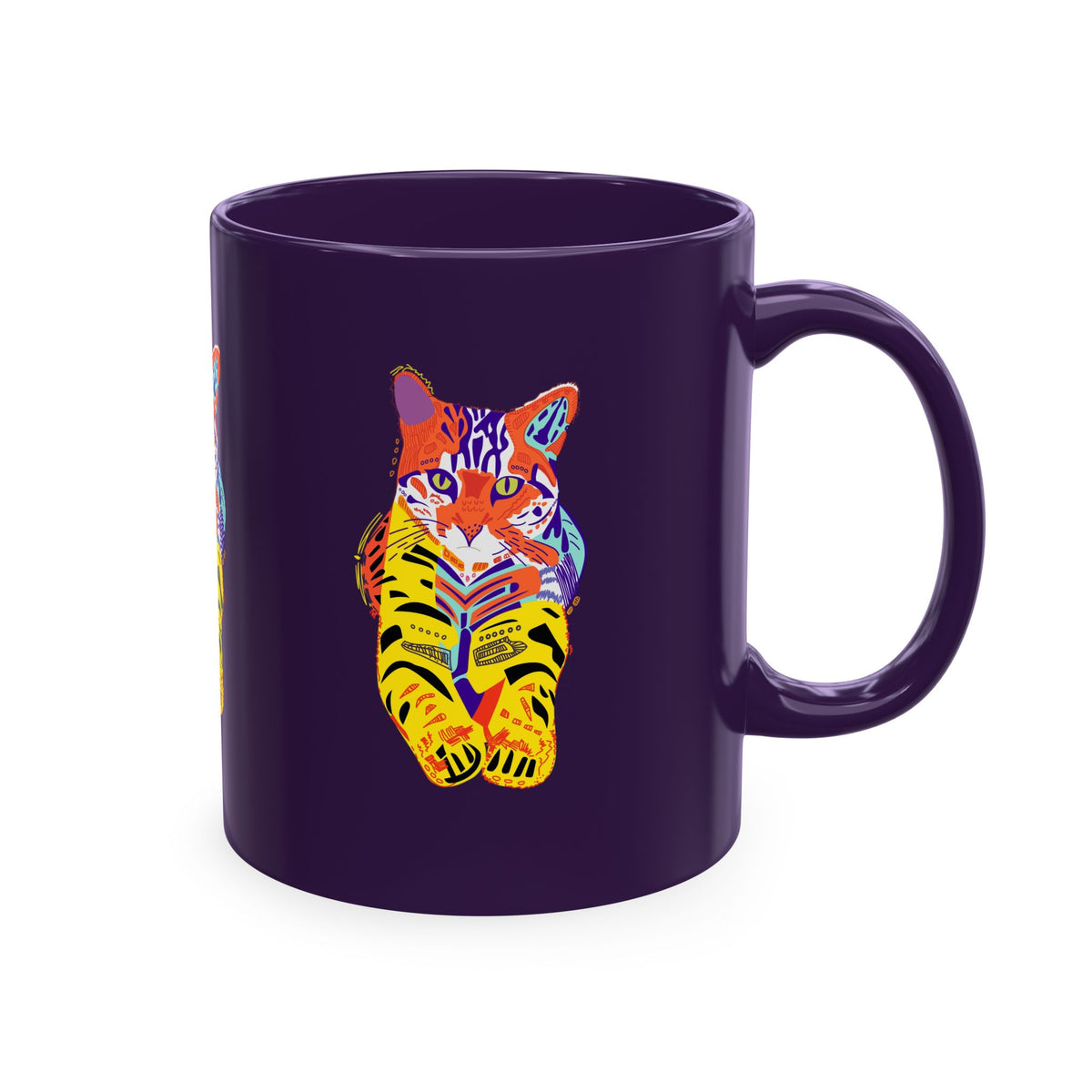 Tiger Cat Traditional Ceramic Mug