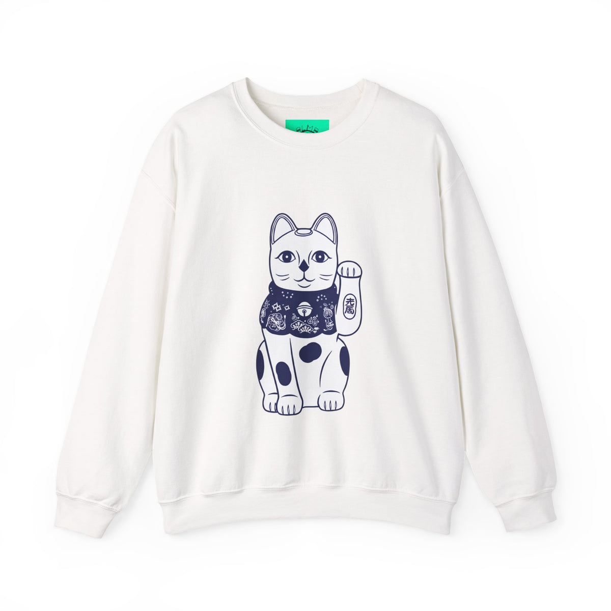 Good Luck Cat Unisex Heavy Blend™ Crewneck Sweatshirt