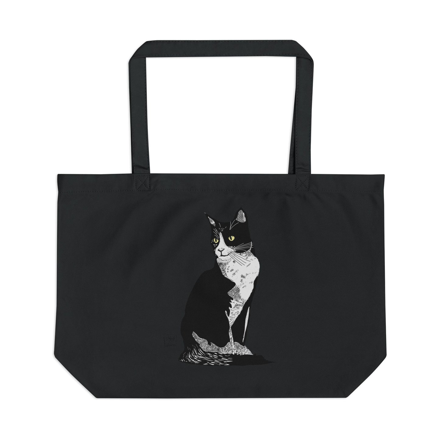 Black Cat Large Eco Tote