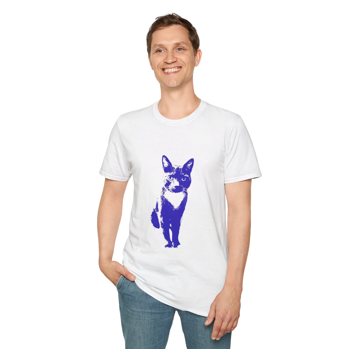Bertie the cat Unisex Softstyle T-Shirt