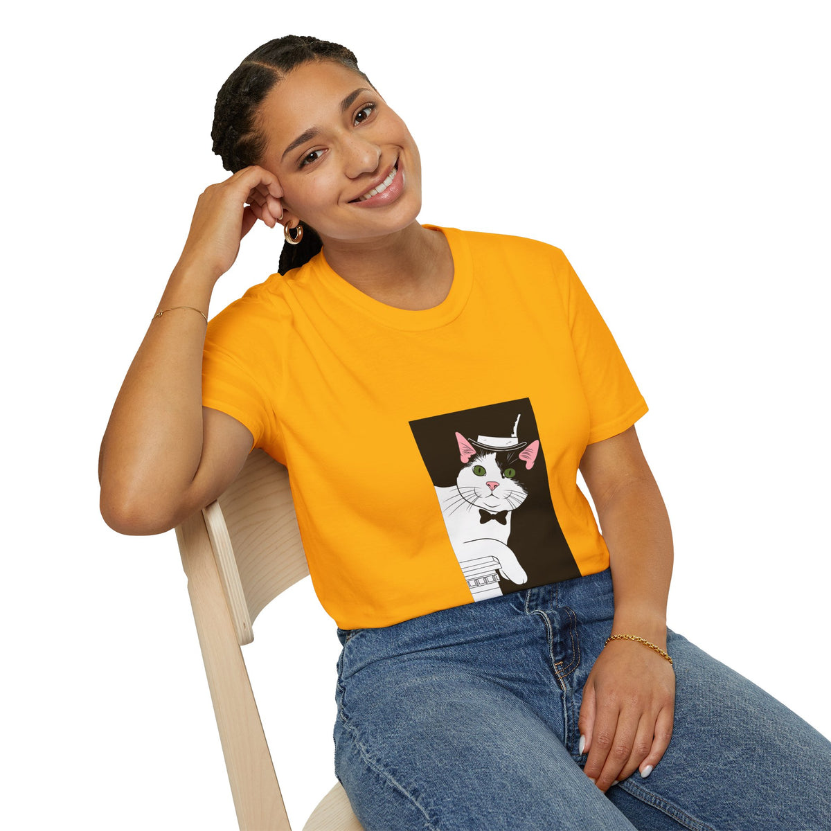 Mister Cat Unisex Softstyle T-Shirt