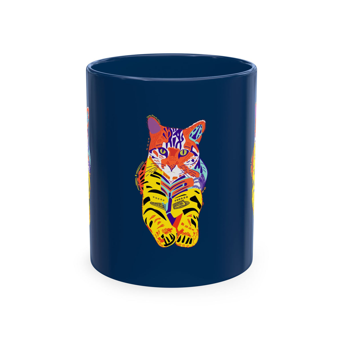Tiger Cat Traditional Ceramic Mug