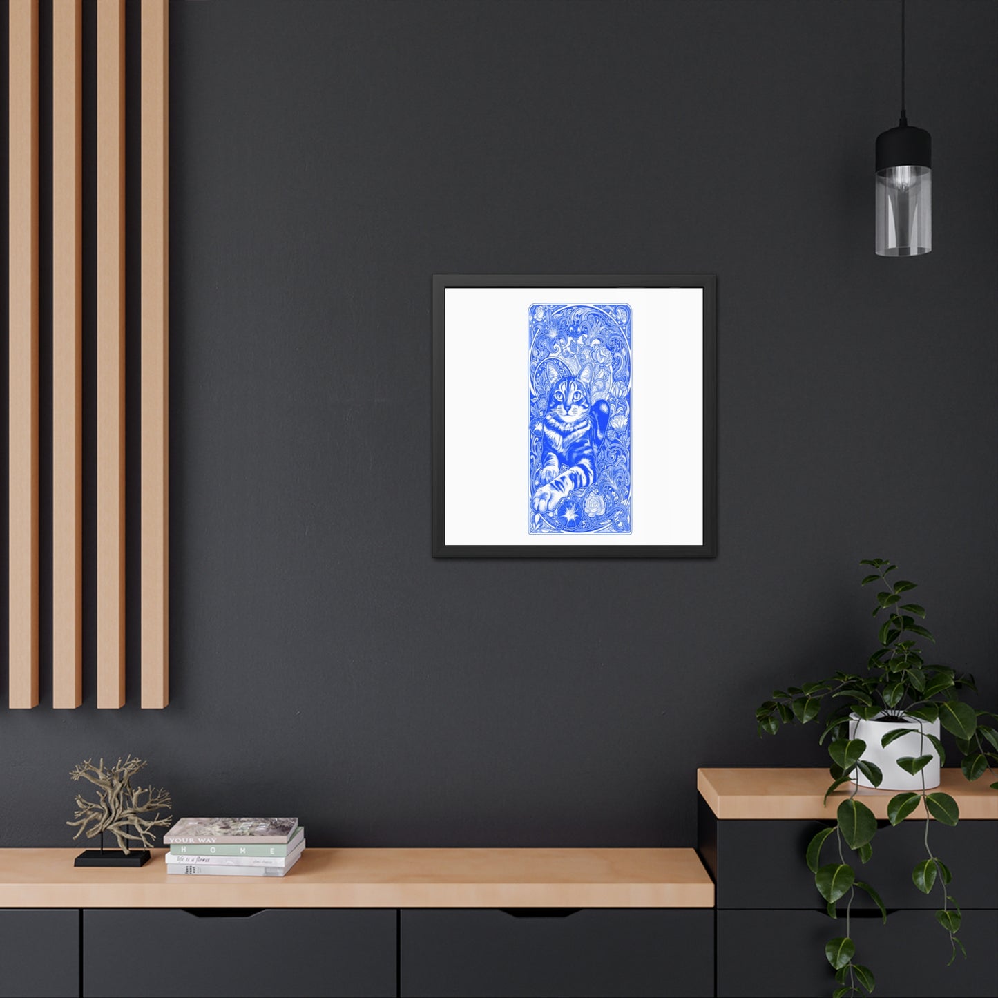 Art Nouveaux Cat Framed Posters