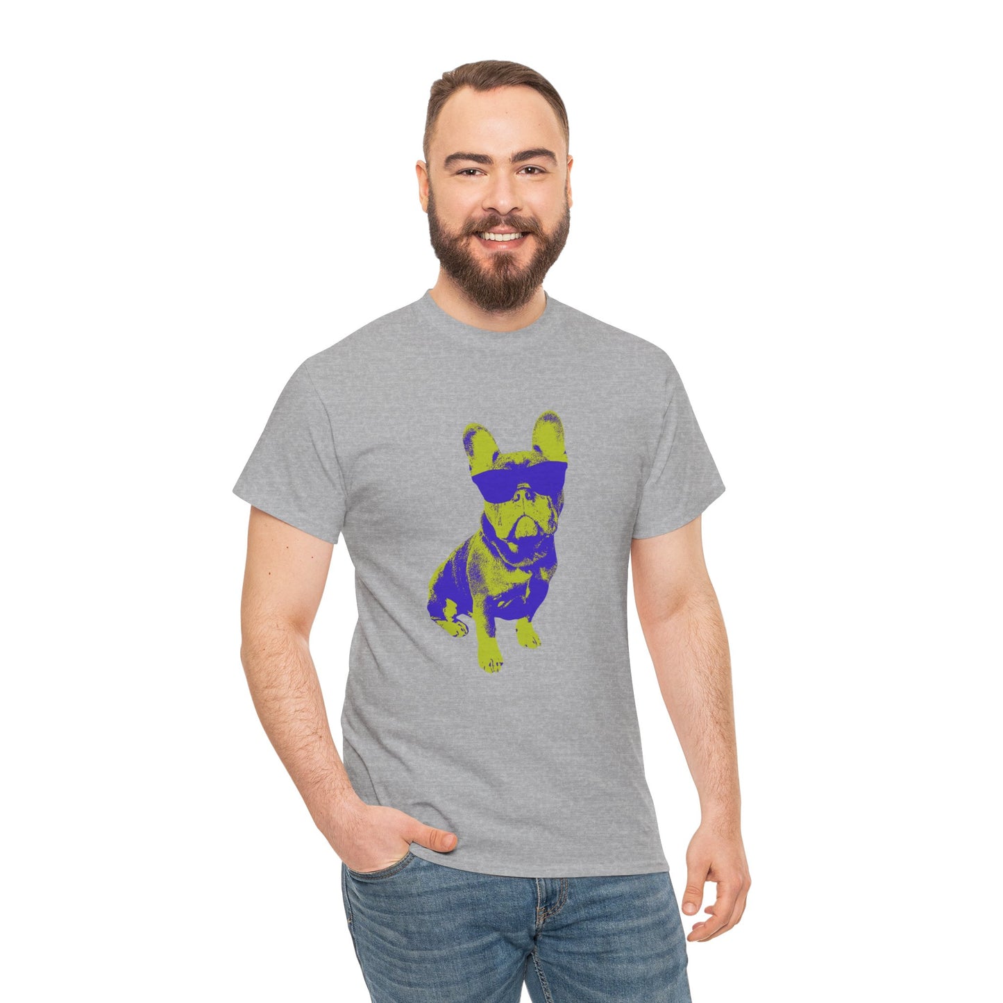 French Buldog Unisex Heavy Cotton Tee