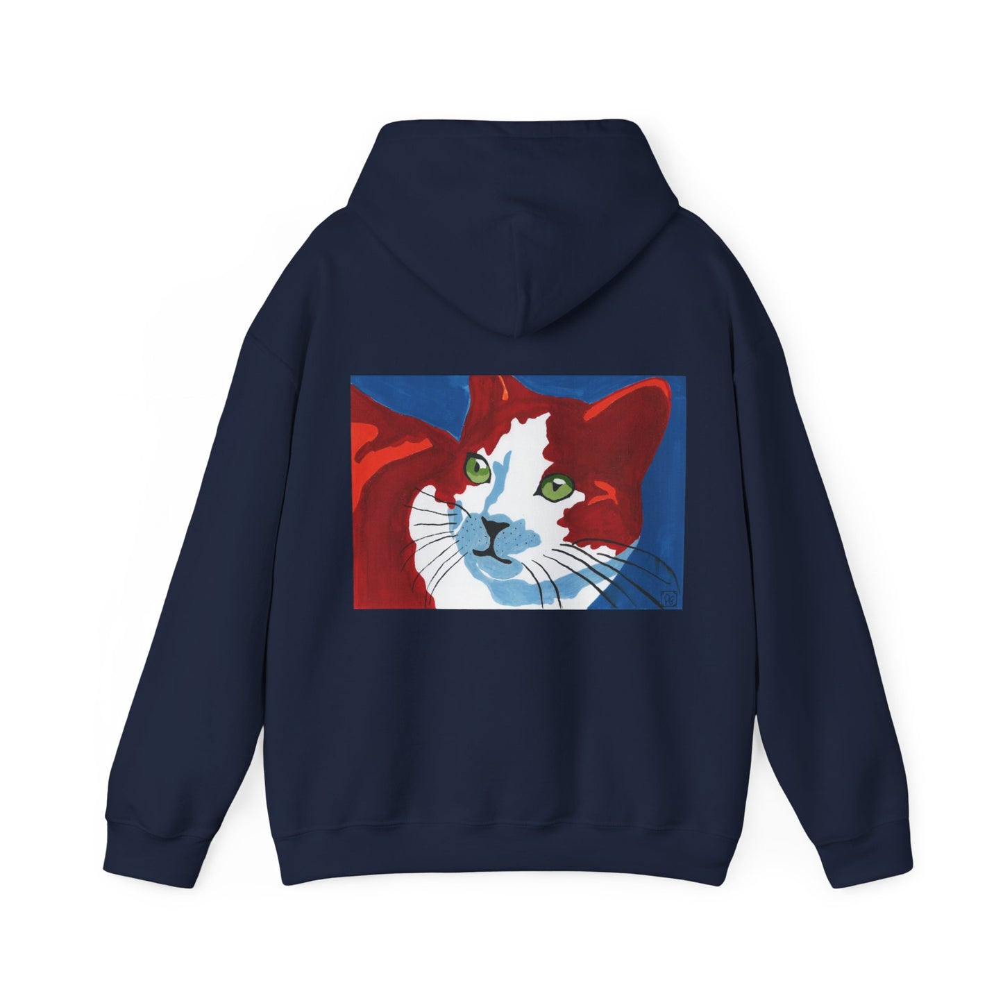 Artistic Cat Hoodie - Unisex Heavy Blend™ Sweatshirt