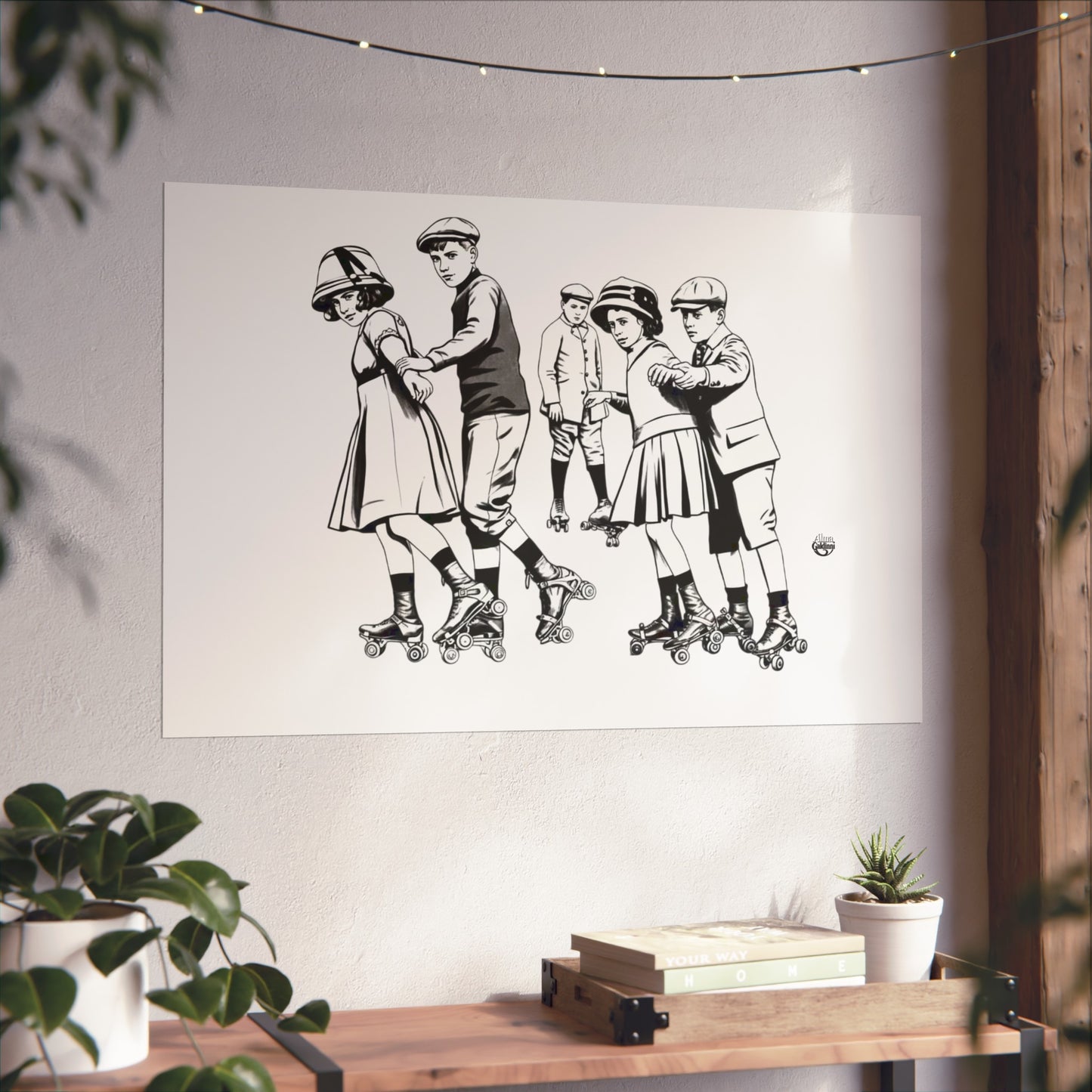 Rolling on the street Fine Art Posters