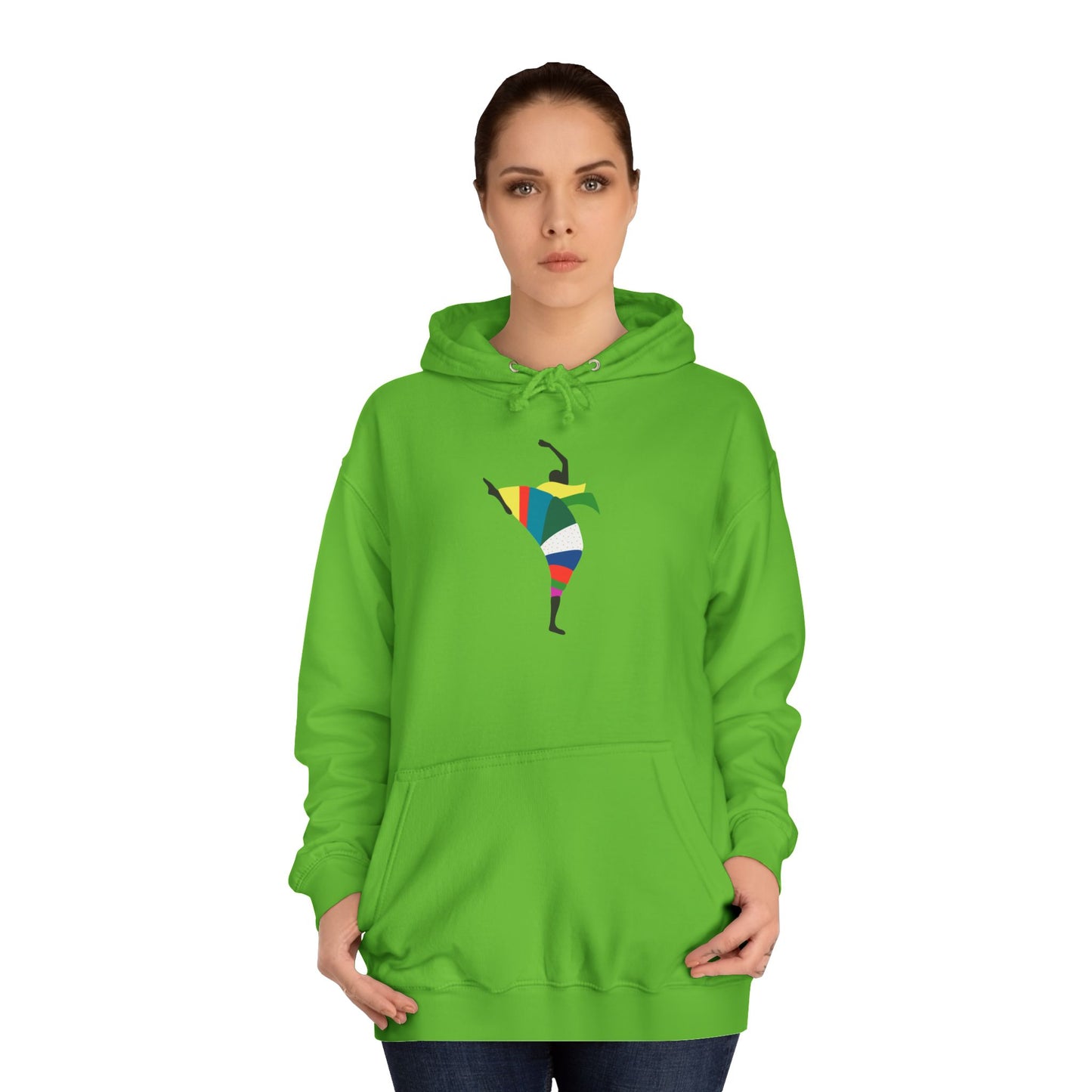 Colorful Dancer Unisex College Hoodie - Stylish Daily Wear