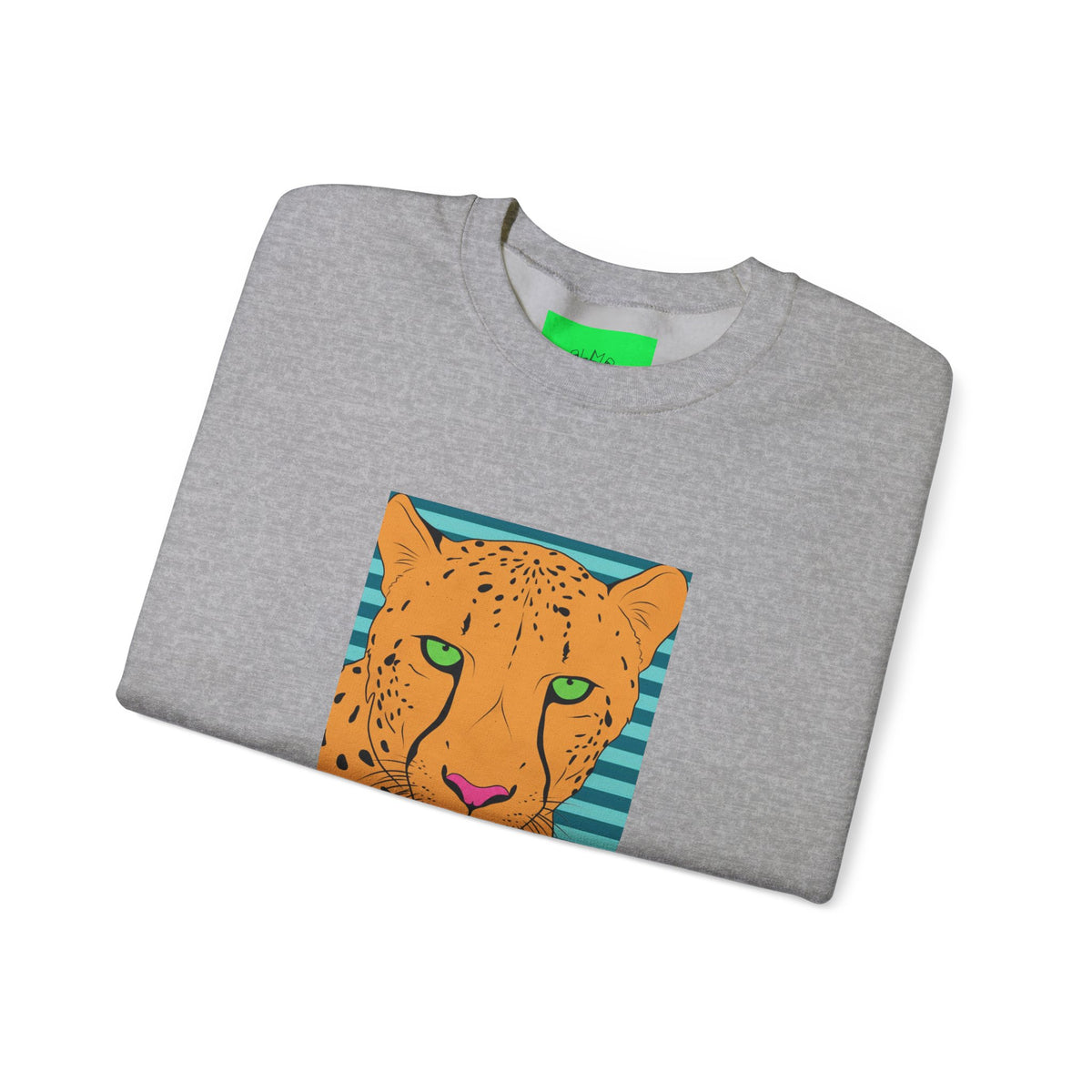 Bright leopard Unisex Heavy Blend™ Crewneck Sweatshirt