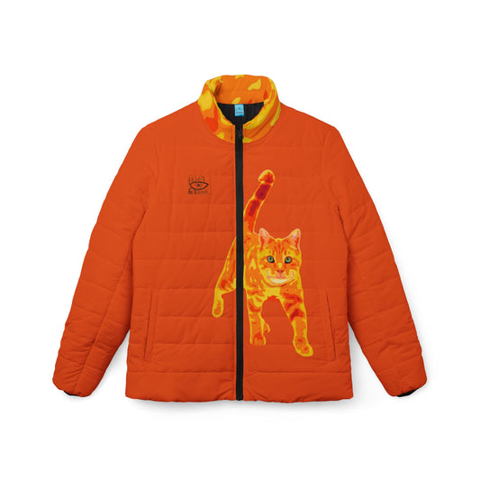 Ginger cat Women’s Puffer Jacket (AOP)