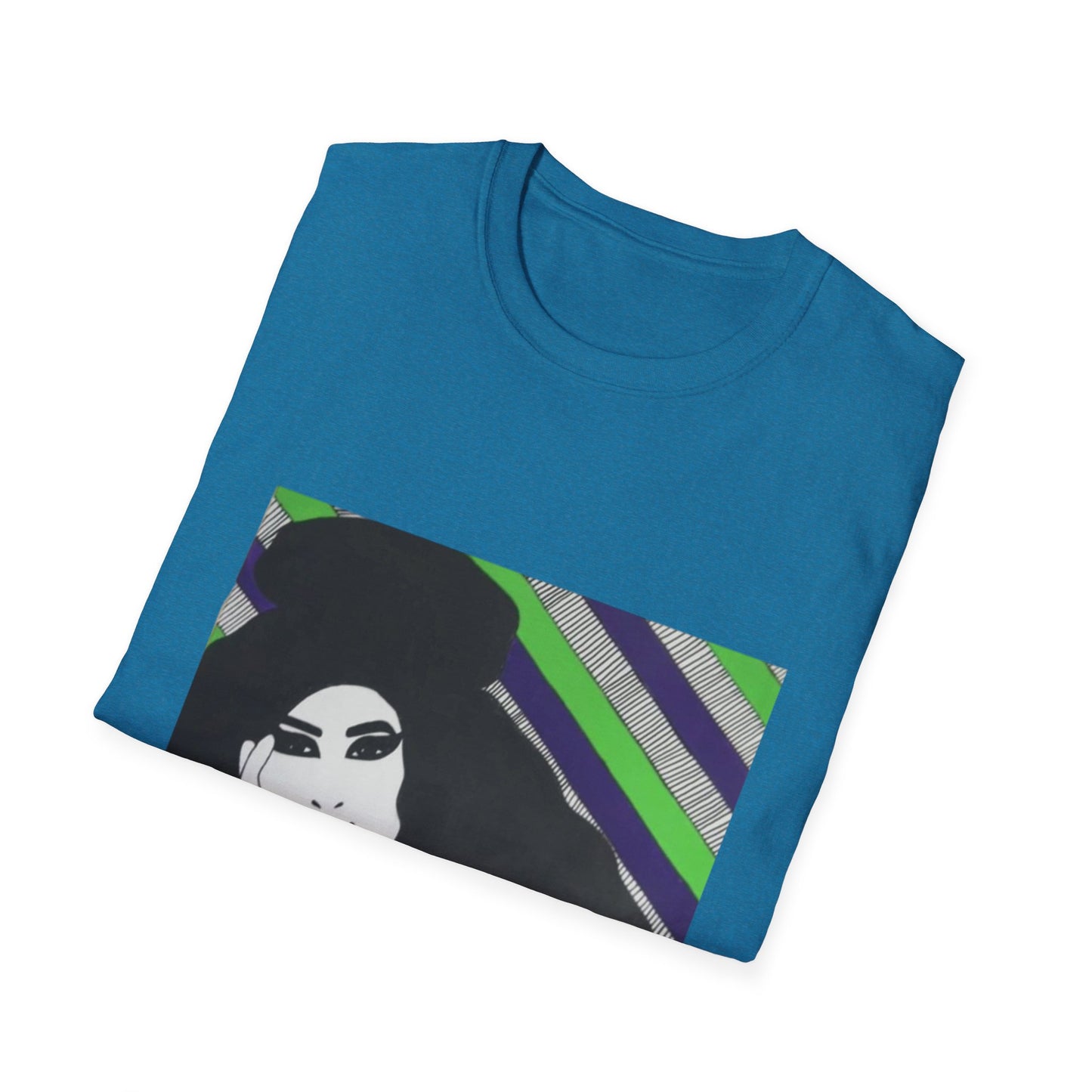 Artistic Amy Portrait T-Shirt, Casual Wear, Unique Gift, Pop Culture Apparel, Unisex Fashion, Everyday Comfort