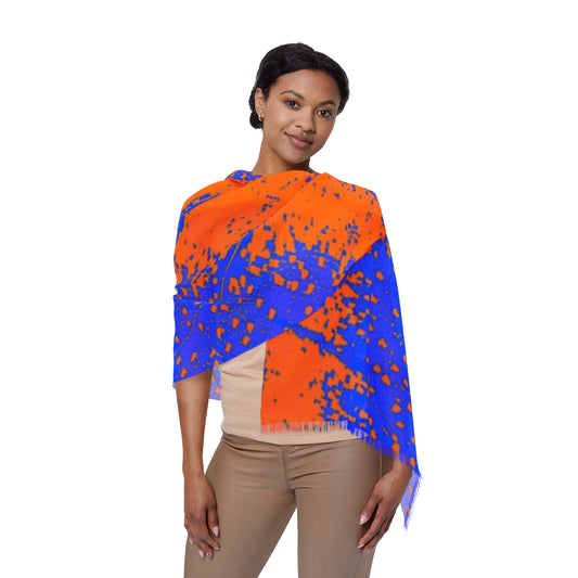 Orange Butterfly Light Scarf