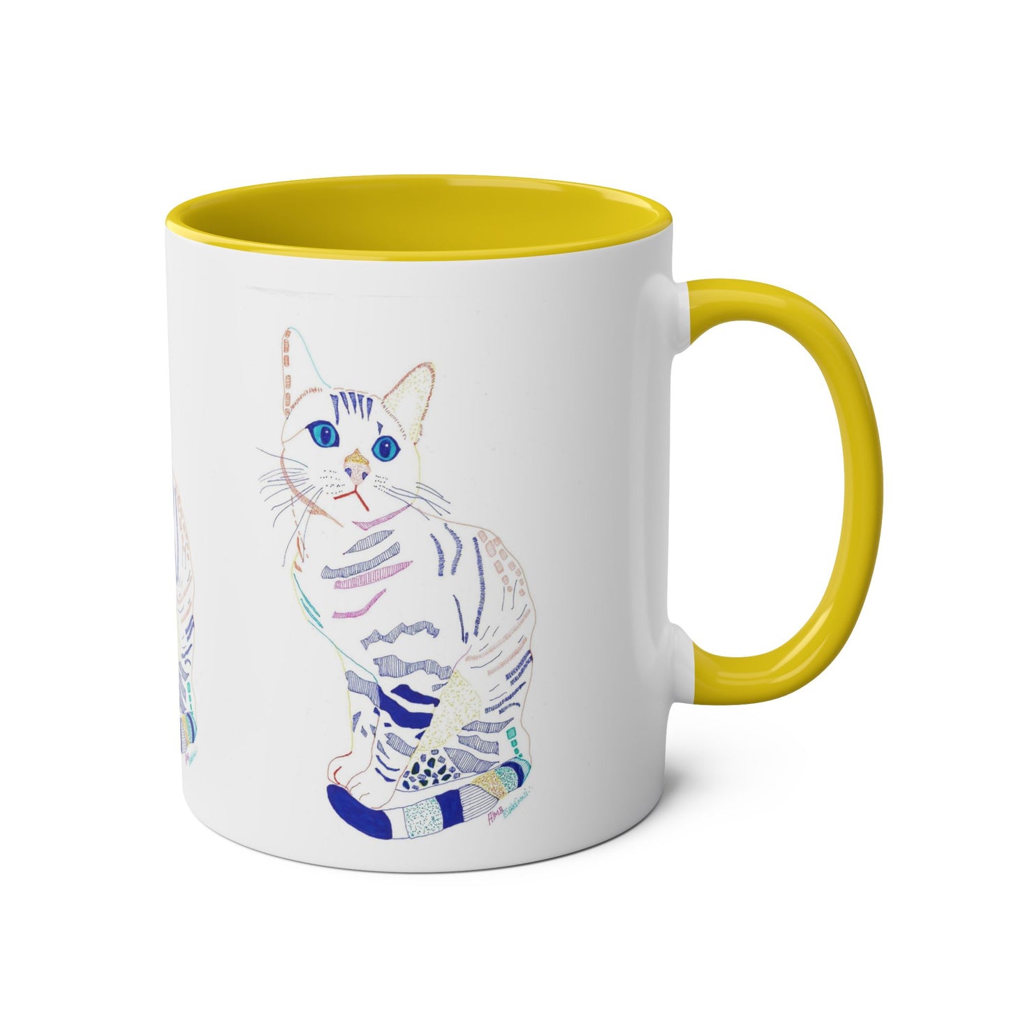 White Cat Mug