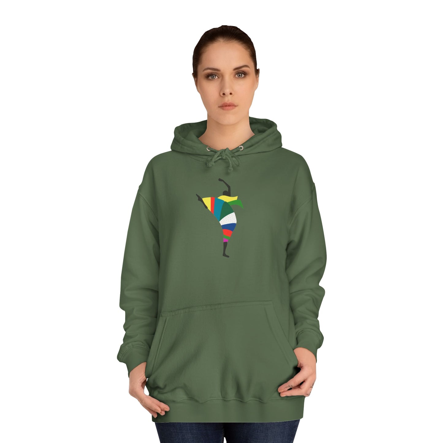 Colorful Dancer Unisex College Hoodie - Stylish Daily Wear