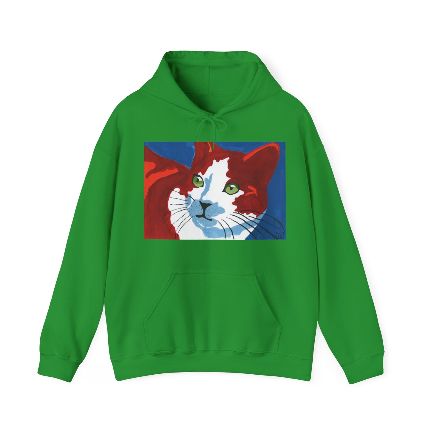 Artistic Cat Hoodie - Unisex Heavy Blend™ Sweatshirt
