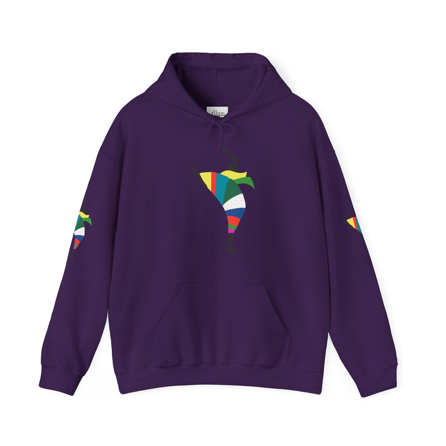 Dance is Organism Unisex Hooded Sweatshirt - Colorful Artistic Dance Design