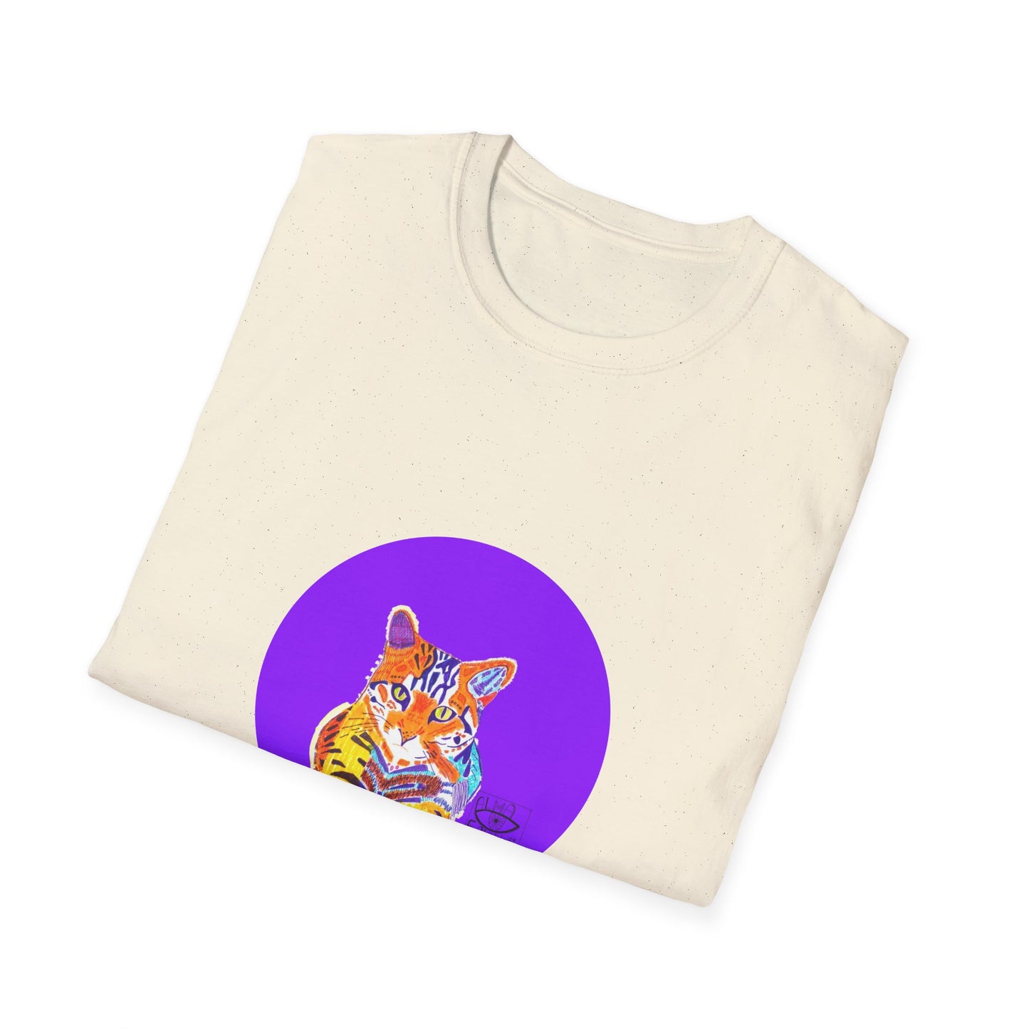 Vibrant Tiger Graphic T-Shirt, Colorful Art Tee for Animal Lovers, Unique Gift for Birthdays and Special Occasions, Unisex Softstyle Tee