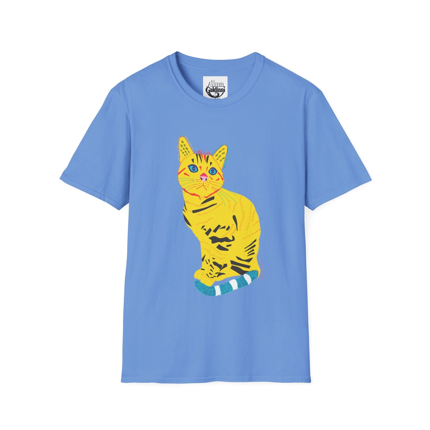 Yellow Cat Unisex Softstyle T-Shirt