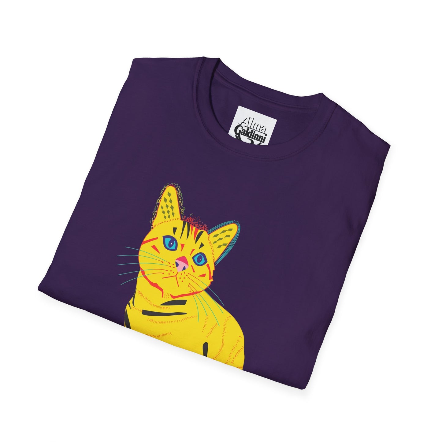 Yellow Cat Unisex Softstyle T-Shirt