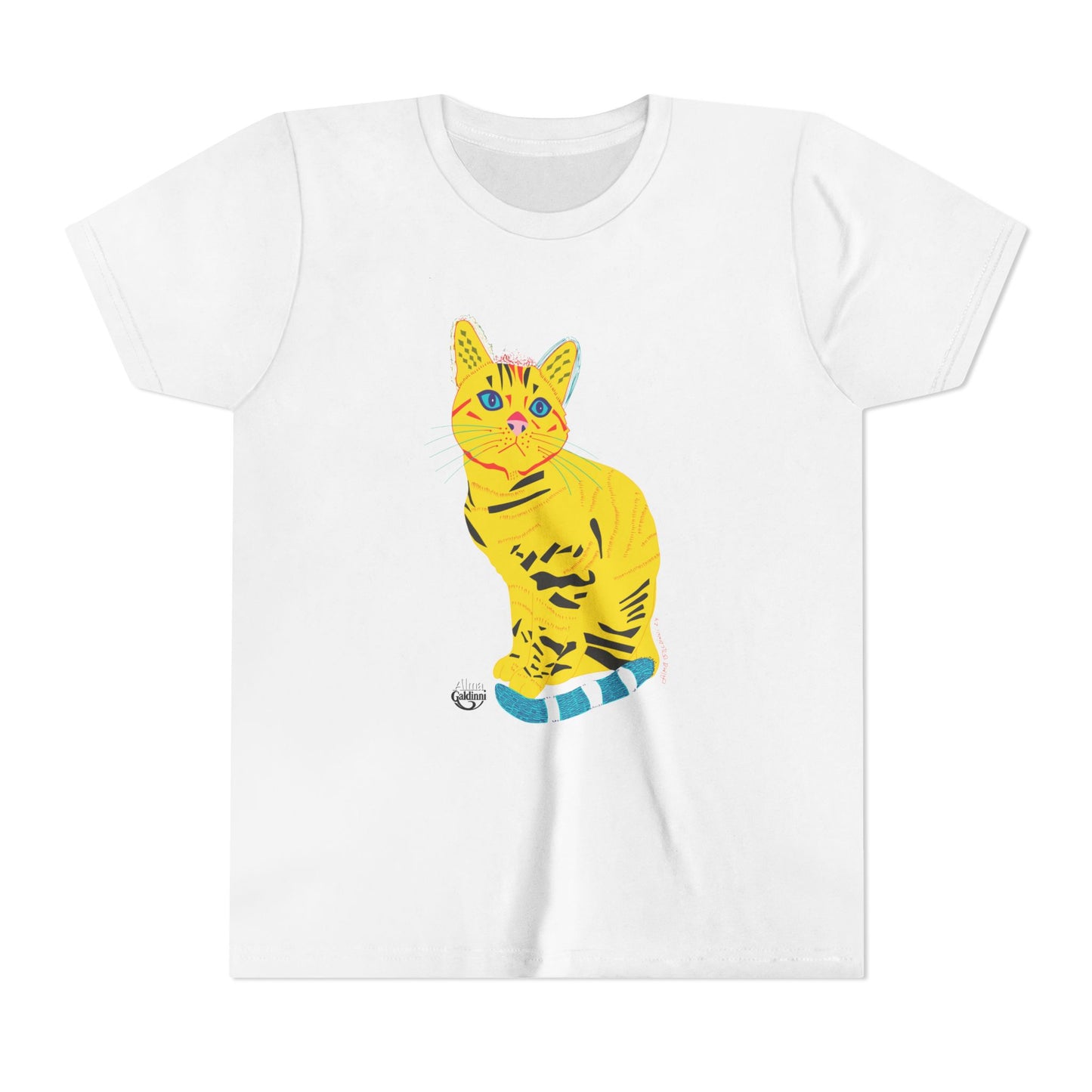 Yellow cat Youth Short Sleeve Tee