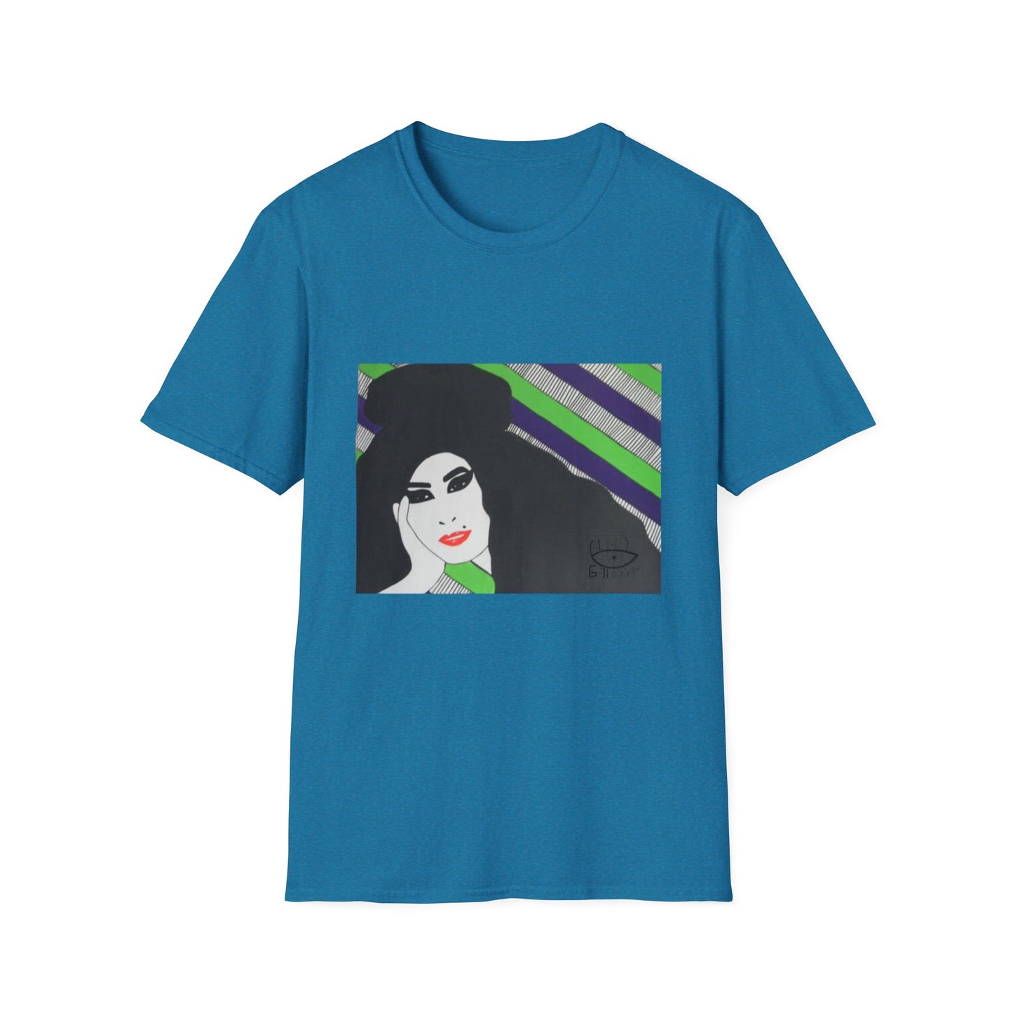 Artistic Amy Portrait T-Shirt, Casual Wear, Unique Gift, Pop Culture Apparel, Unisex Fashion, Everyday Comfort