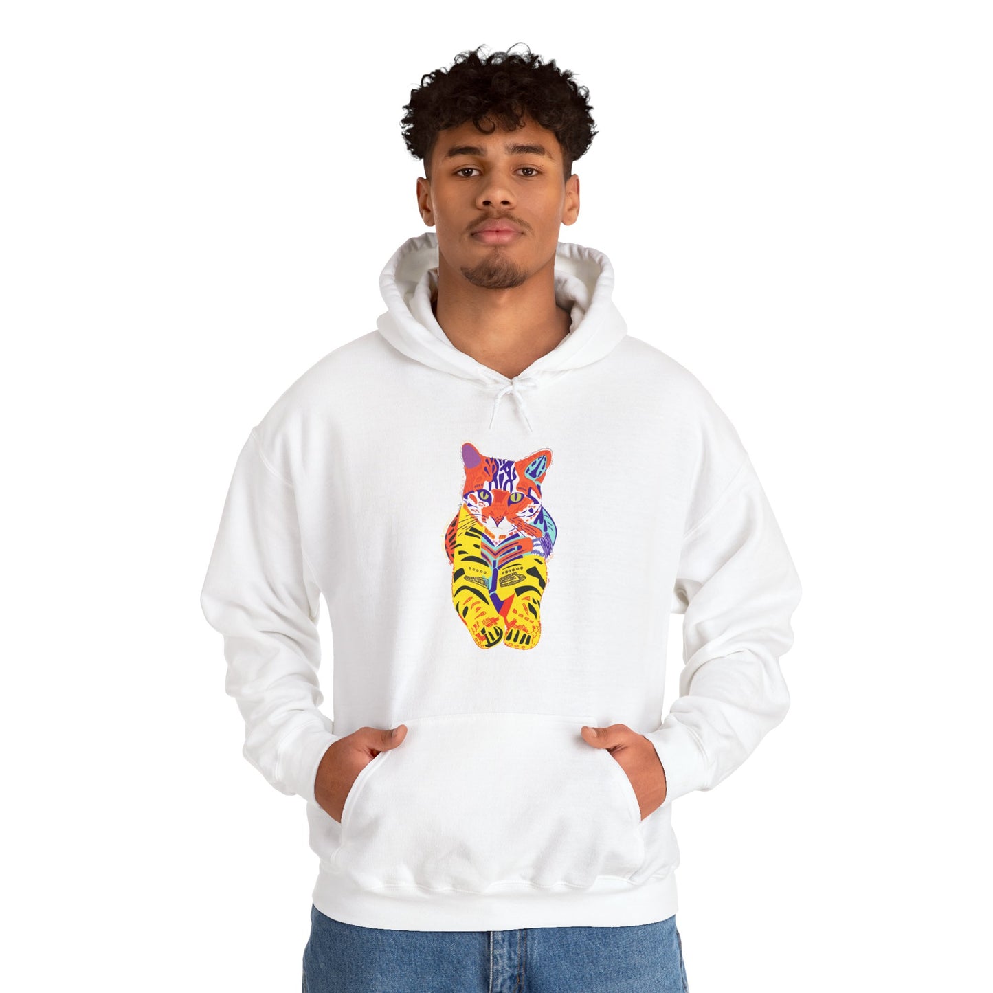 Tiger Cat Unisex Heavy Blend™ Hooded Sweatshirt