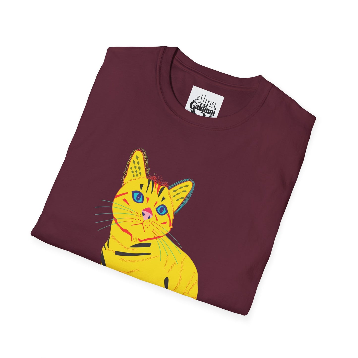 Yellow Cat Unisex Softstyle T-Shirt