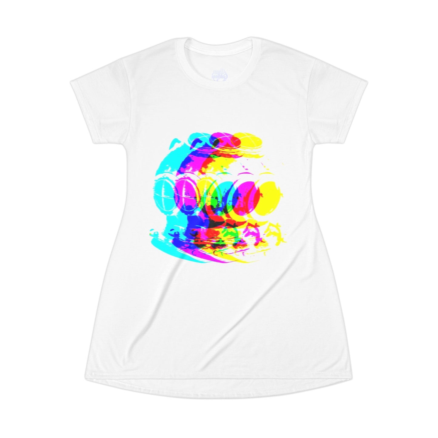Neon designT-Shirt Dress (AOP)