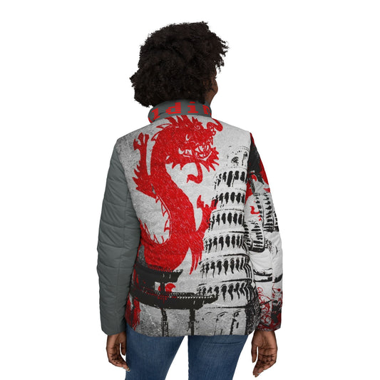 Collage Women’s Puffer Jacket (AOP)