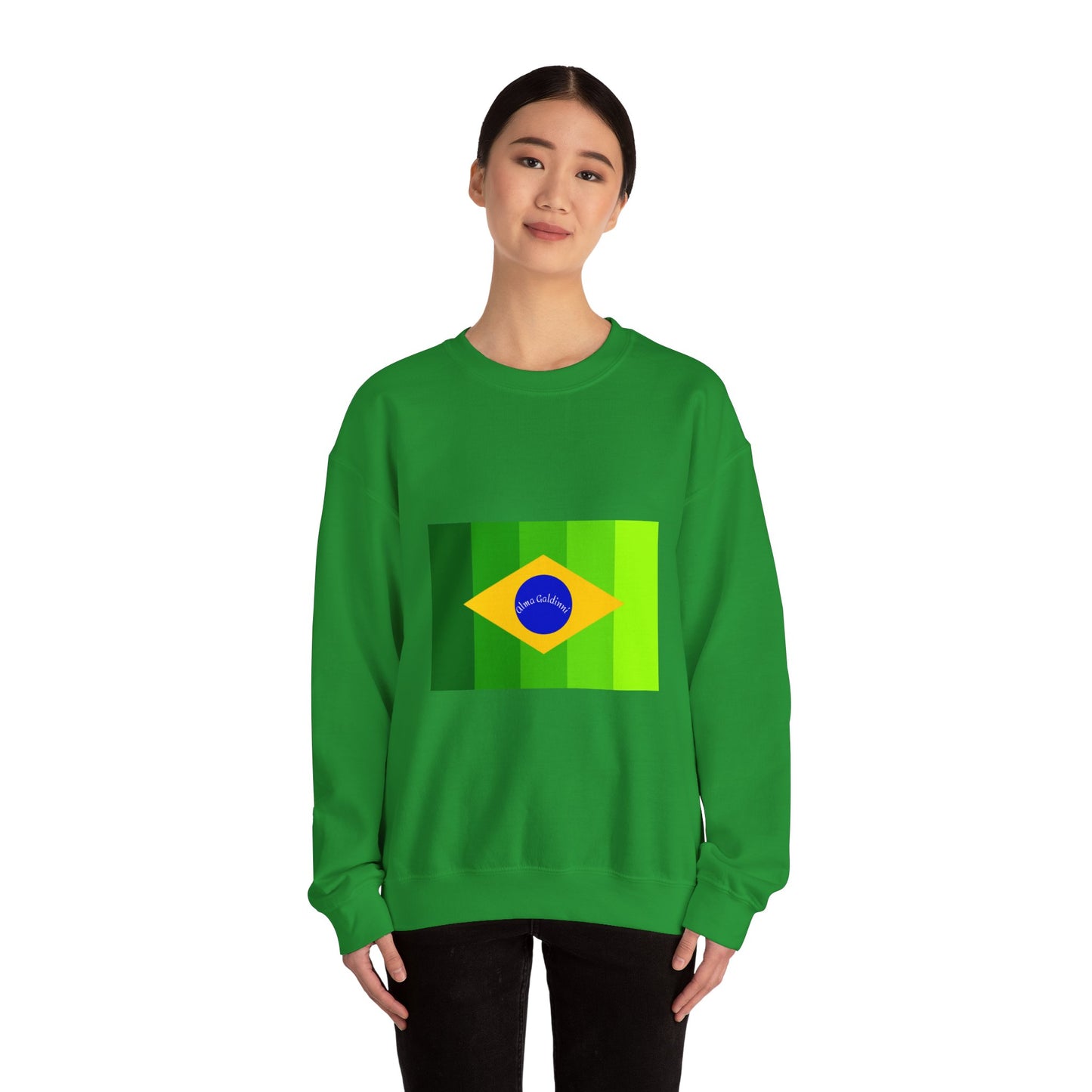 Brazilian flag Unisex Heavy Blend™ Crewneck Sweatshirt