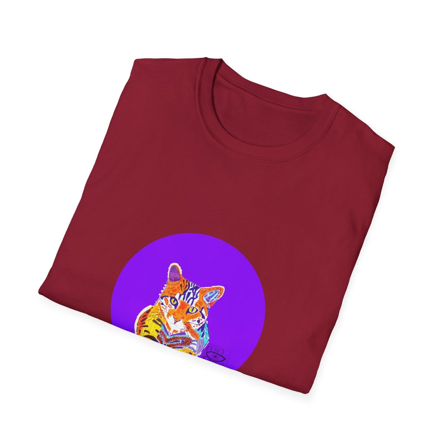 Vibrant Tiger Graphic T-Shirt, Colorful Art Tee for Animal Lovers, Unique Gift for Birthdays and Special Occasions, Unisex Softstyle Tee