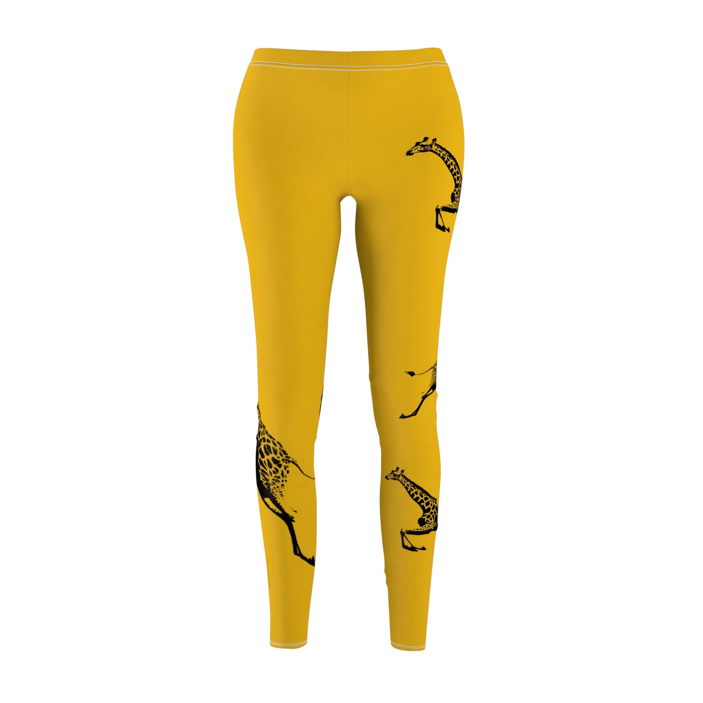Giraffe Print Casual Leggings, Stylish Activewear, Yoga Pants, Gifts for Animal Lovers, Summer Fashion, Unique Workout Gear