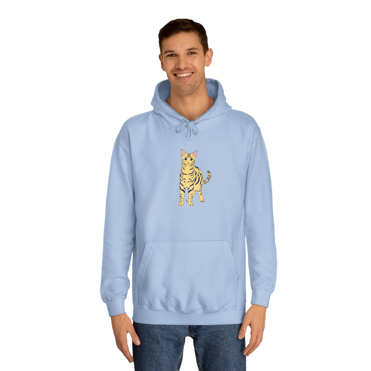 Benjamin The Cat Unisex College Hoodie