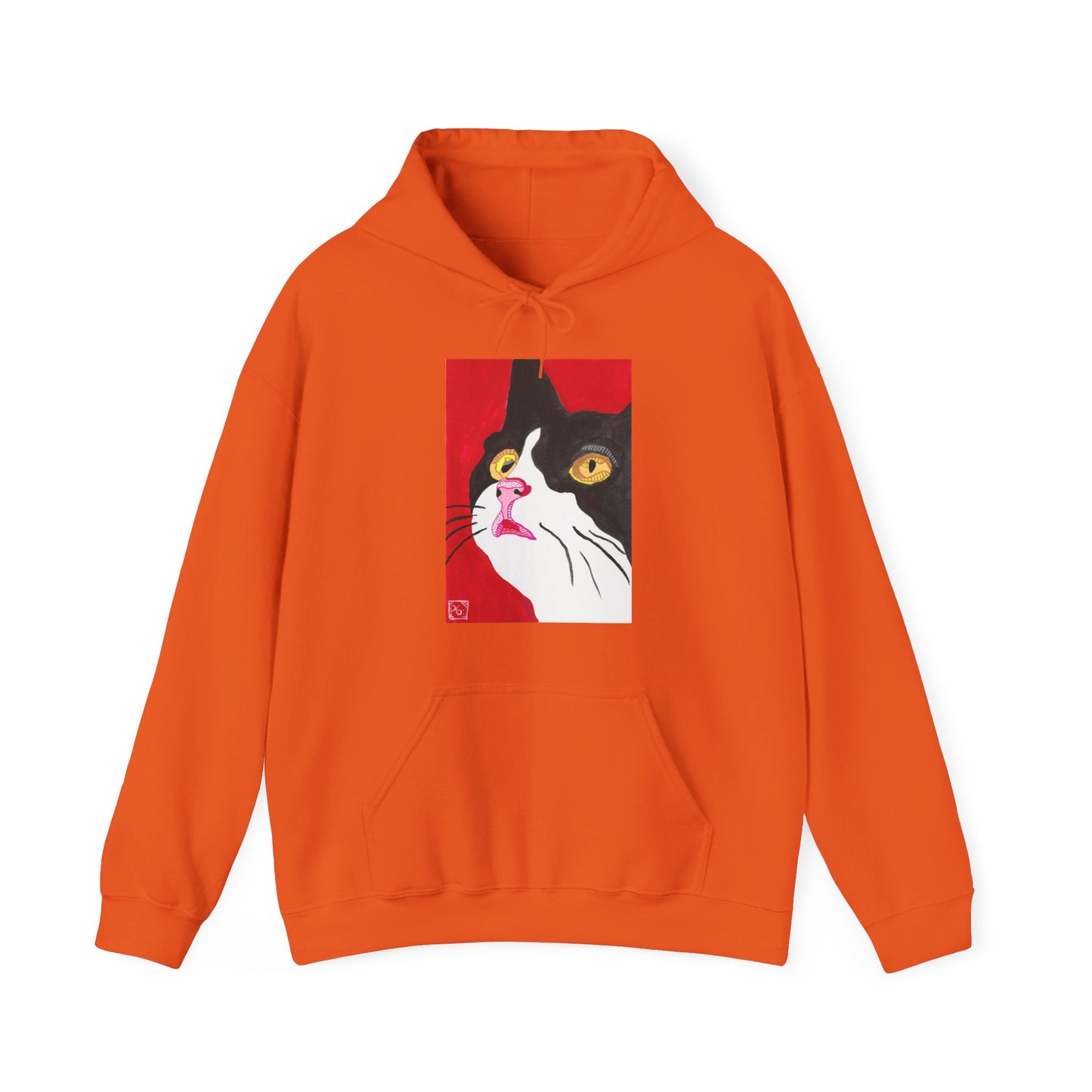 Cat Lover's Unisex Heavy Blend Hoodie - Artistic Cat Design