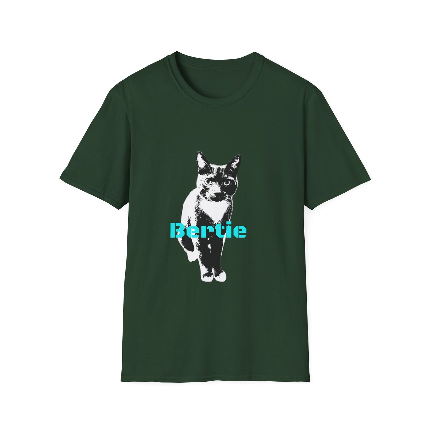 Bertie customer cat Unisex Softstyle T-Shirt